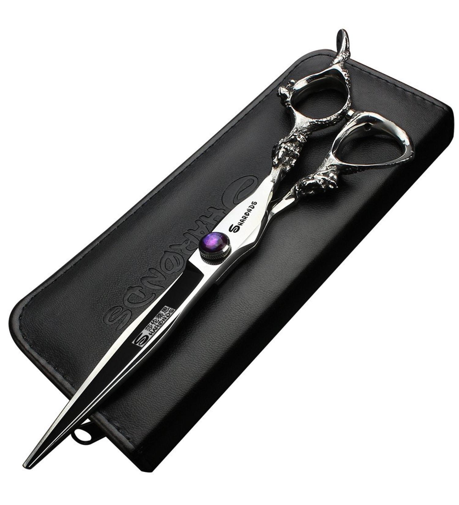 7 inch Purple gem Double Dragon Shape Scissors Japan 440C Cutting Scissors(7-inch Platte Schaar-CC) - Buy Online on GoSupps.com