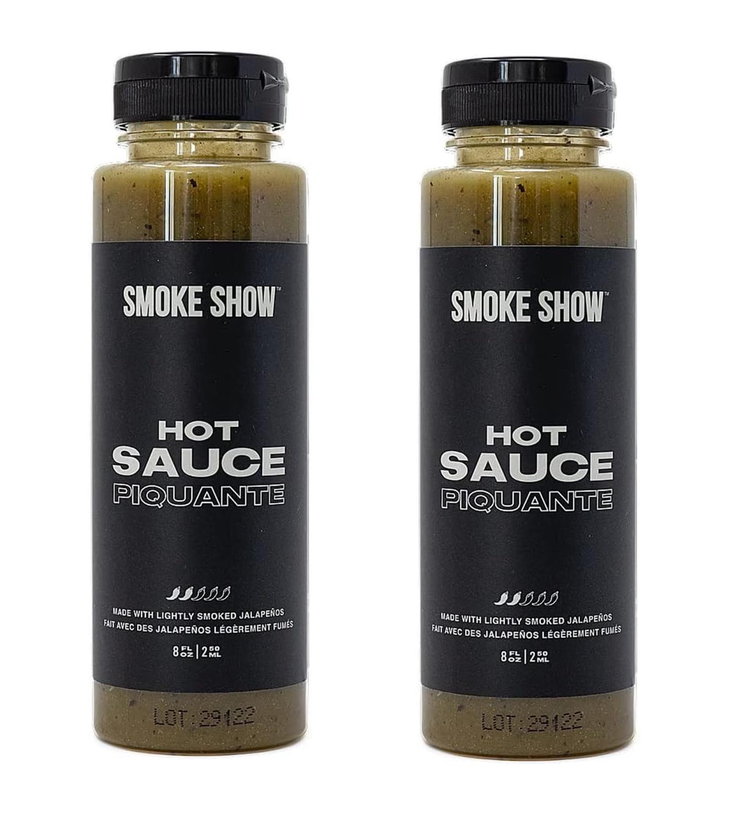 Smoke Show Hot Sauce/Pack of 2 / Made with Lightly Smoked JALAPE OS/Made in Canada / 8oz / 250 ml Bottle - Buy Online on GoSupps.com