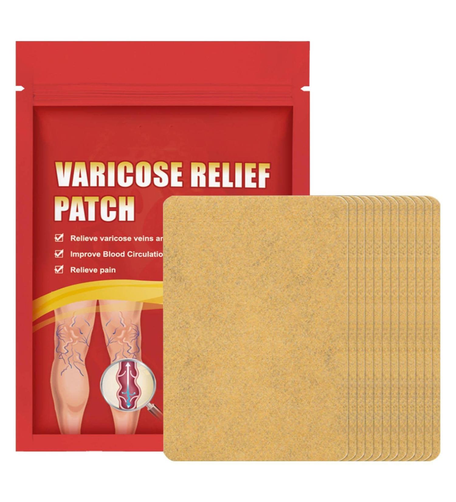 Buy Varicose Vein Plaster | 10 & 12 Piece Venous Stickers for Spider Vein Care | Reduce Appearance of Veins - Buy Online on GoSupps.com