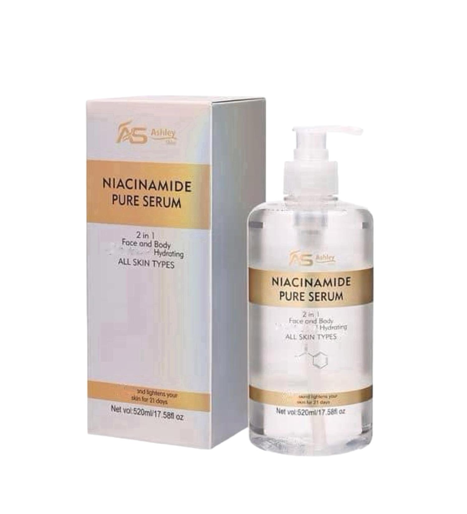 Ashley Shine NIACINAMIDE Pure Serum 2 in 1 for Face and Body 520ml / 17.58fl oz
