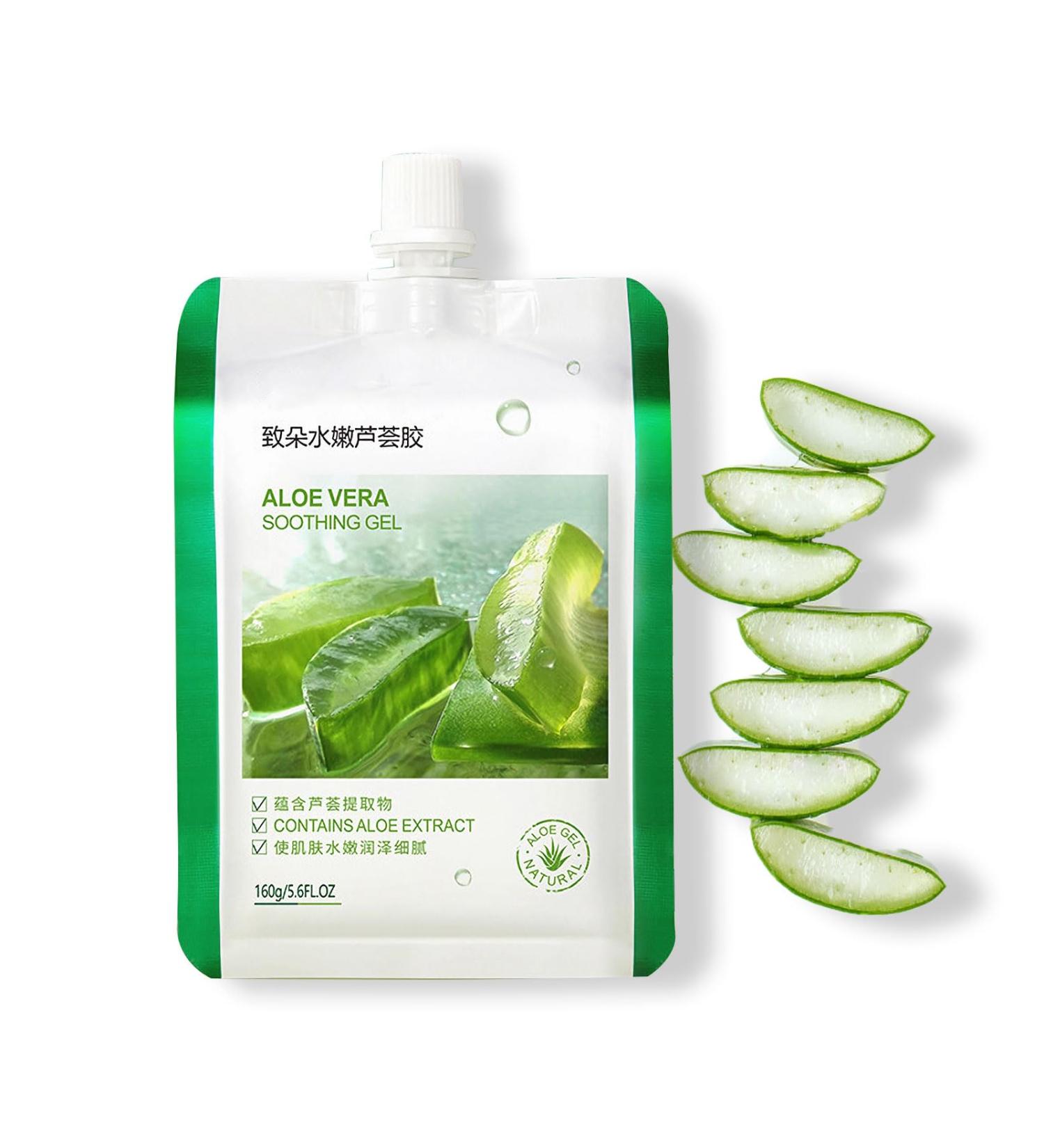 Aloe Vera Gel Moisturising Cream for Face Body Pimples Dry Skin After Sun Sunburn Hair Gel After Sun - Buy Online on GoSupps.com