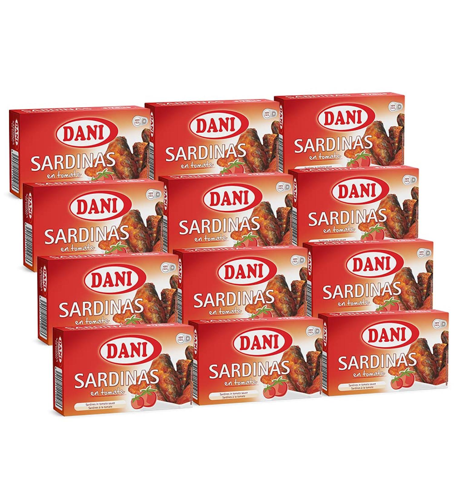 Dani - Sardines in Tomato Sauce 12 x 120g - Buy Online on GoSupps.com