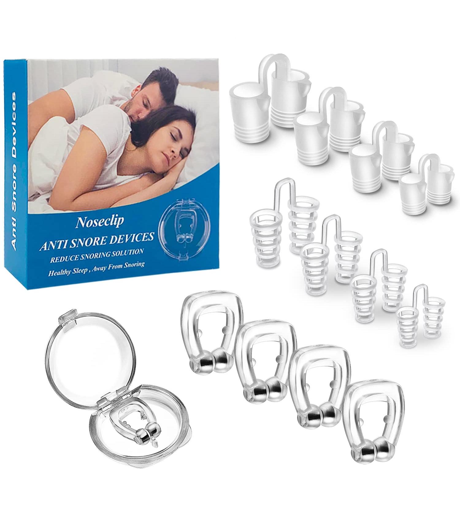 Snore Stopper Anti Snoring Devices - Silicone Magnetic Nose Clips & Nasal Dilators for Men and Women - Relieve Snoring - Buy Online on GoSupps.com