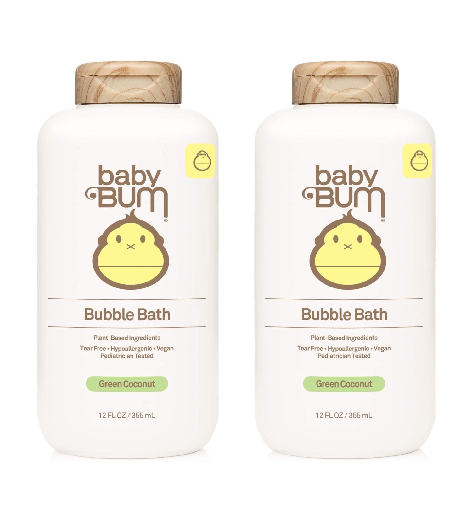 Baby Bum Bubble Bath 2 Pack | Tear-Free Foaming Bubble Bath with White Ginger | Gluten-Free & Vegan | Natural Fragrance | 12 FL OZ - Buy Online on GoSupps.com