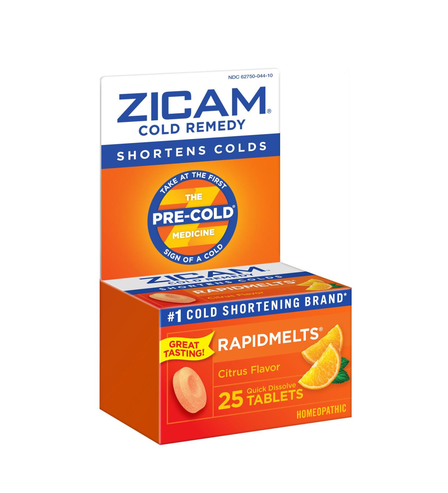 ZICAM Cold Remedy RAPIDMELTS - Citrus 25CT | Fast-Acting Cold Relief - Buy Online on GoSupps.com