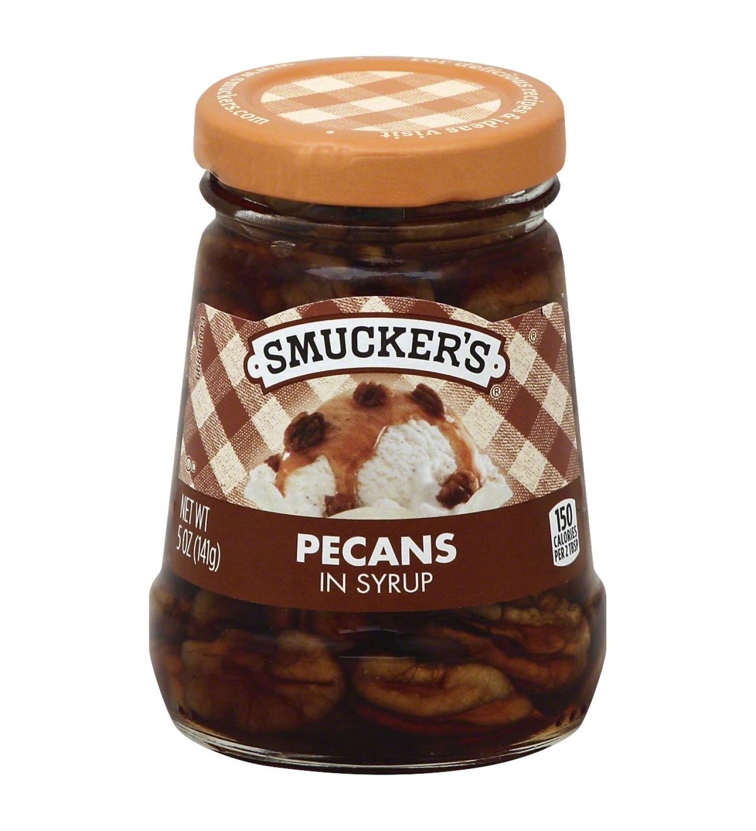 Smuckers Pecans In Syrup Topping, 5 oz