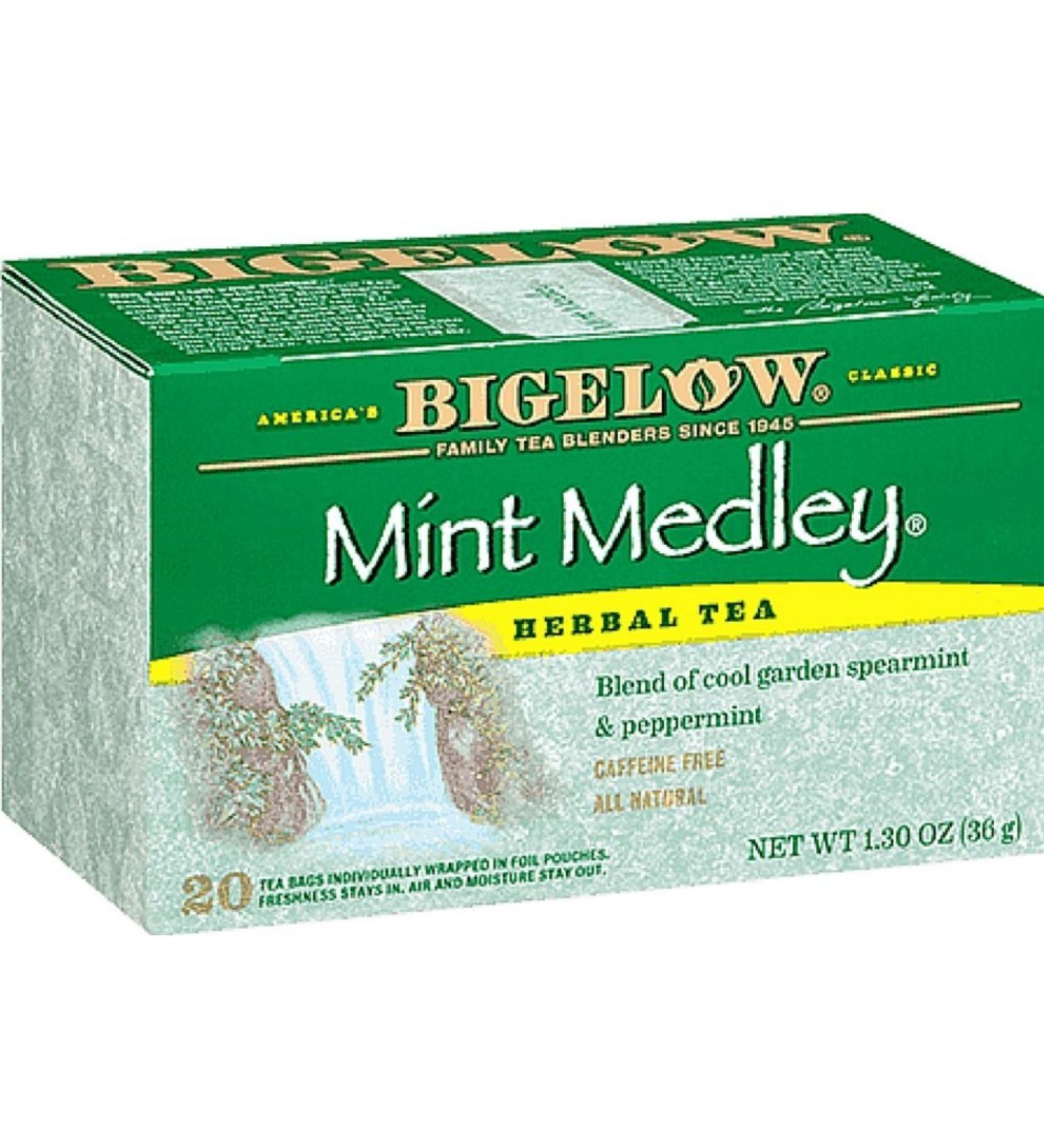 Bigelow Tea Mint Medley Herb Tea Spearmint and Peppermint -- 20 Tea Bags