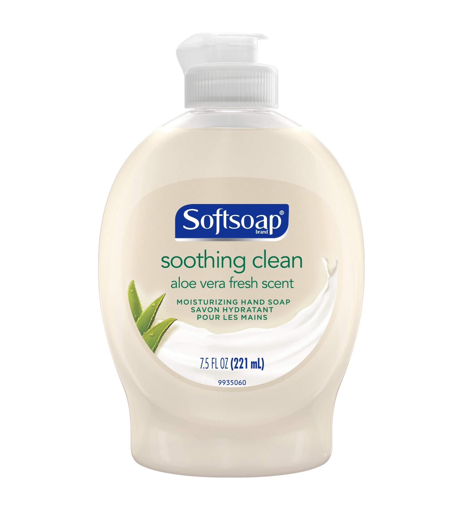 Softsoap Liquid Hand Soap with Flip Top Cap Soothing Clean Aloe Vera Fresh Scent - 7.5 Fl. Oz