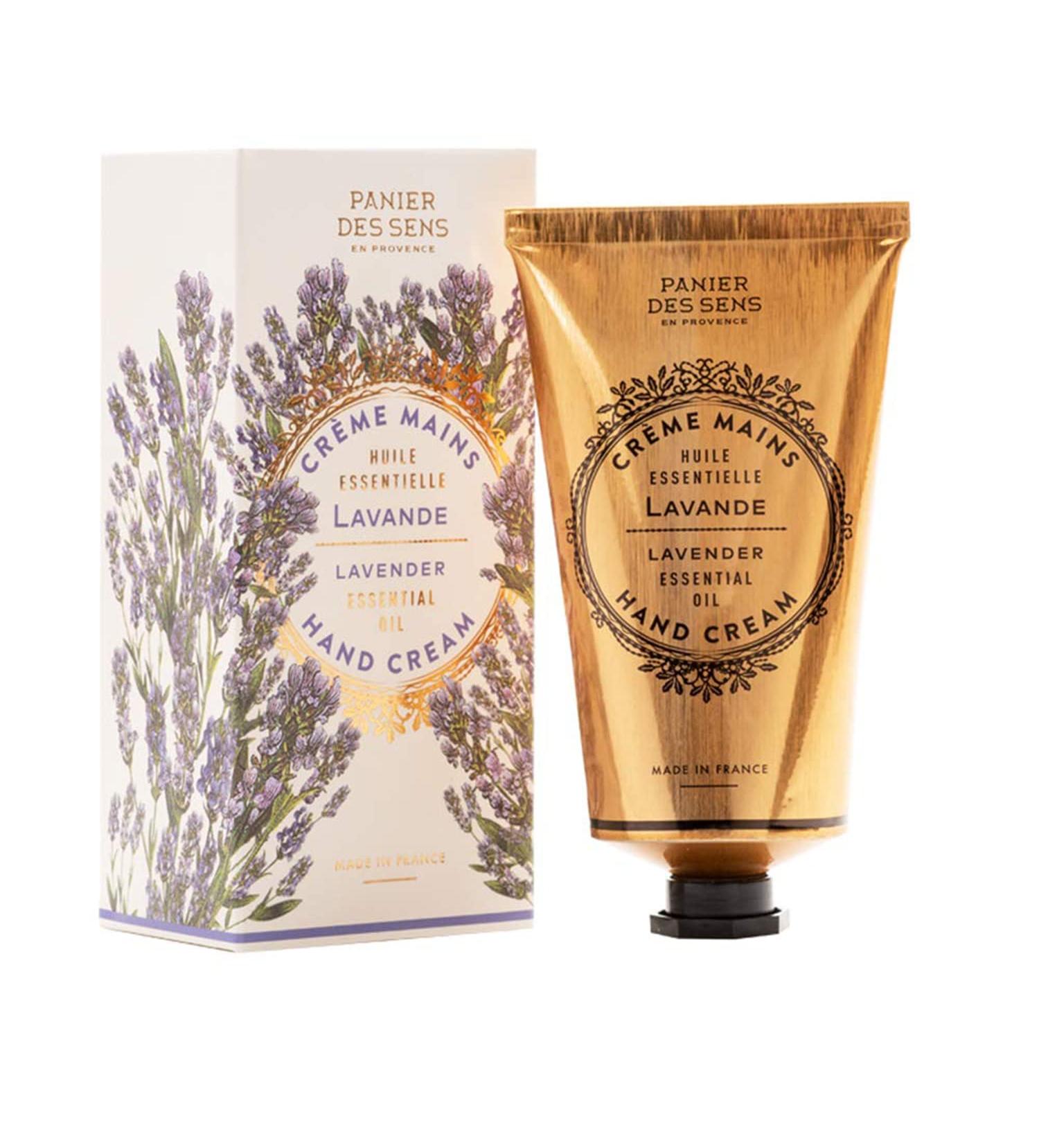 Panier des Sens Lavender Hand Cream - Moisturizing Hand Lotion with Shea Butter & Olive Oil - 97% Natural Ingredients - Made in France - 2.6floz - Buy Online on GoSupps.com