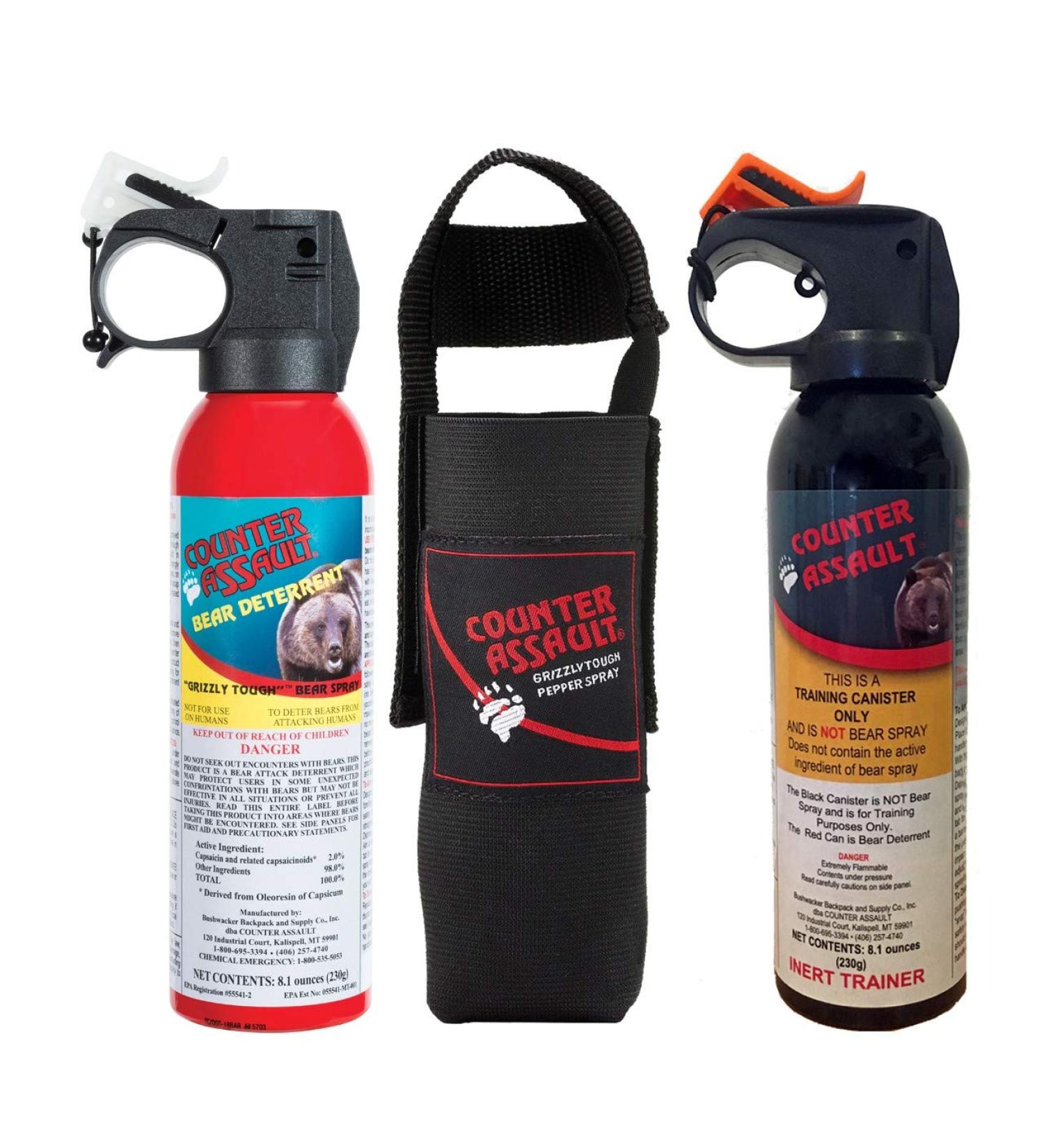 Counter Assault 8.1 Oz Bear Spray and Inert Combo Pack - Effective Bear Repellent Solution - Buy Online on GoSupps.com
