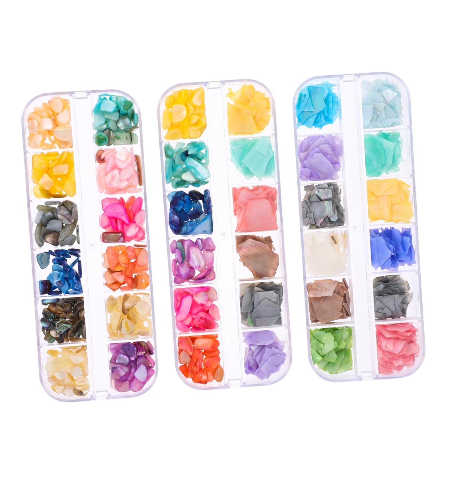 minkissy Storage Box 3 Sets Nail Jewelry Nail Art Decoration Nail Jewelry Kit Nail Tools Accessories Manicure Tools Ultra Thin Nail Art Tools Storage Boxes - Buy Online on GoSupps.com