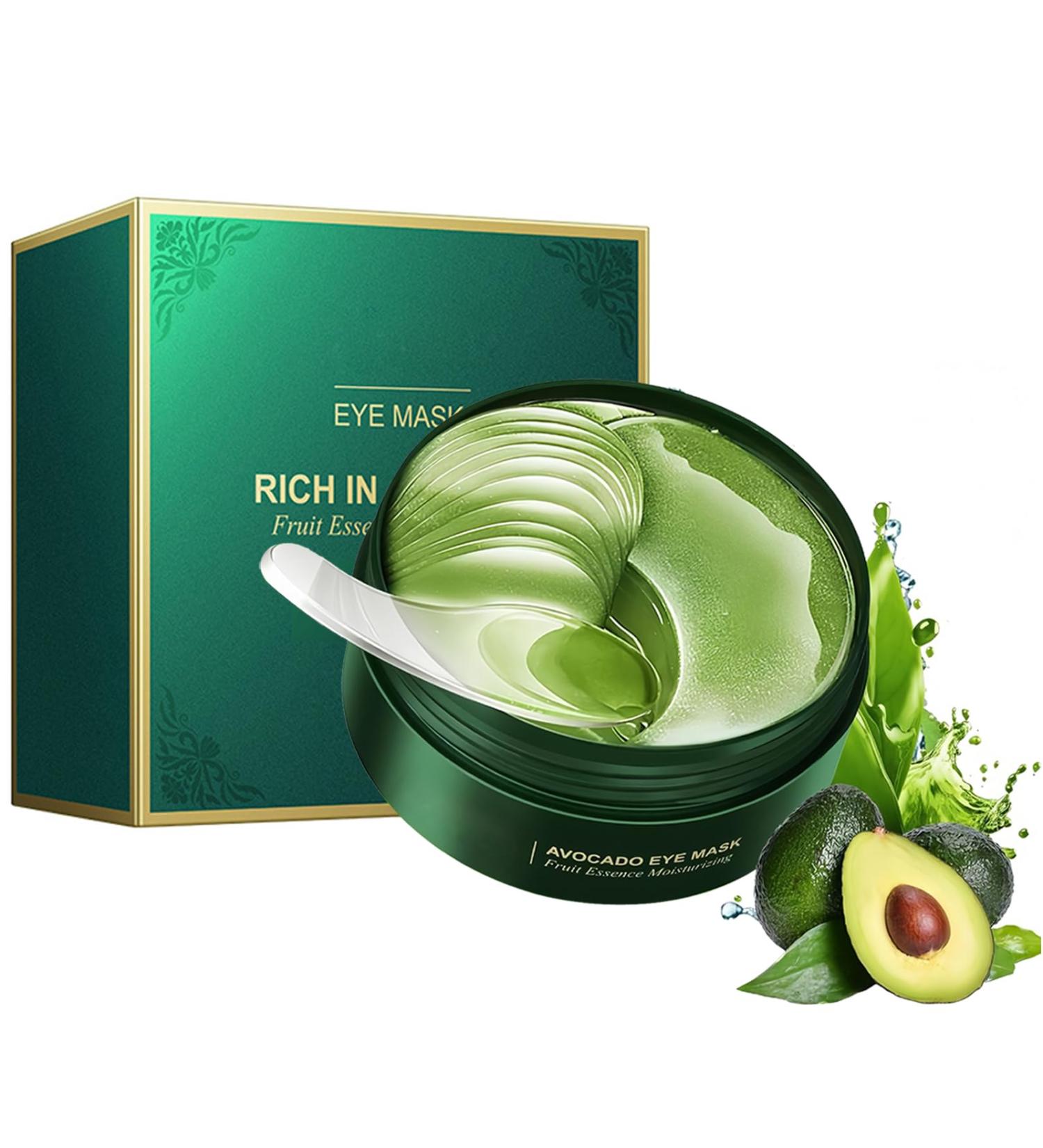 60PCS Zozu Avocado Eye Mask Zozu Eye Patches Masque Yeux Avocat Patchs pour Les Yeux Patch Yeux Anti Cernes Eye Patch Hydrogel Masque Yeux hydratant pour yeux gonfl s et cernes (1 box) - Buy Online on GoSupps.com