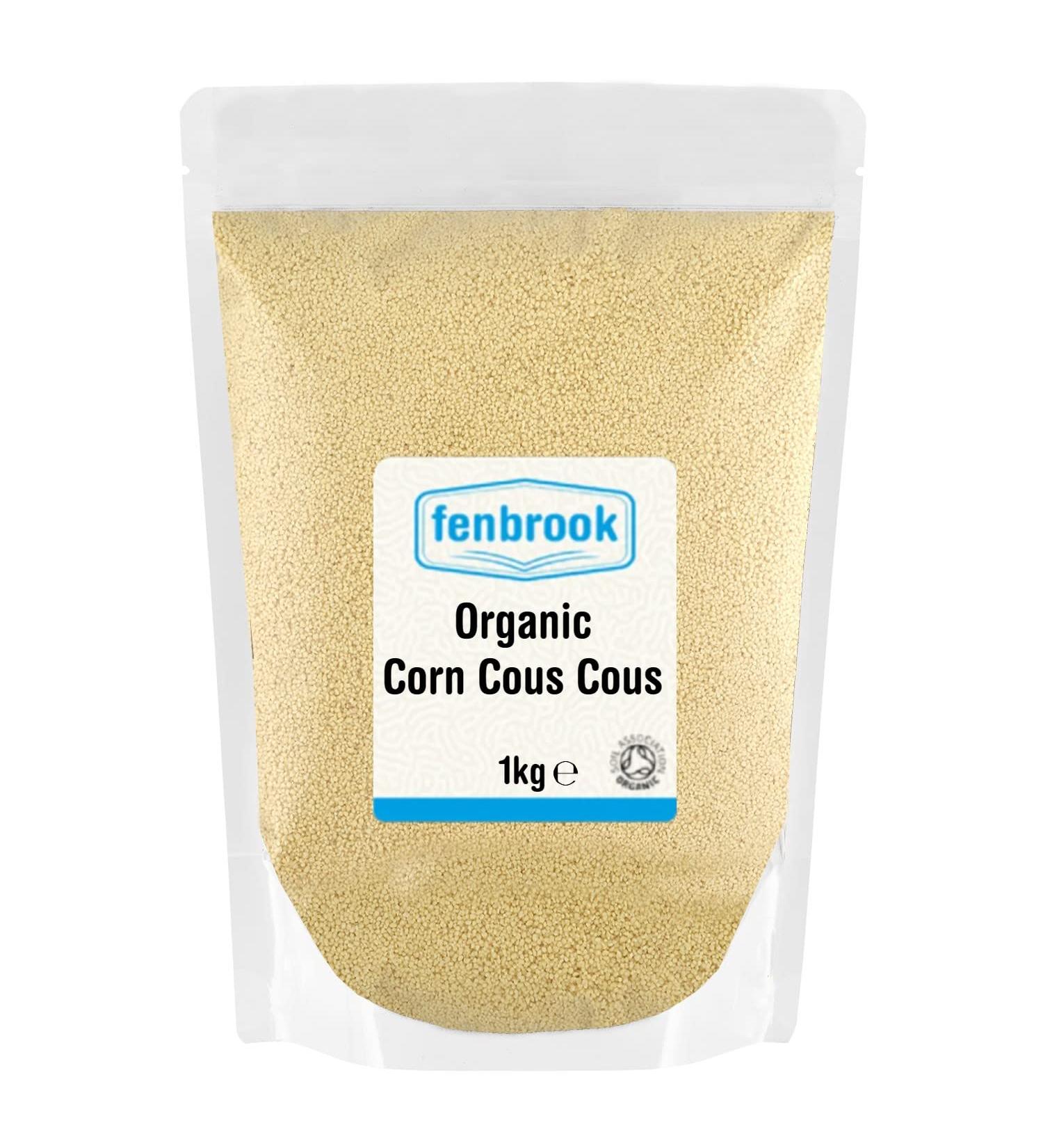 Certified Organic Corn Cous Cous 1kg by Fenbrook Organic - Premium Quality - Buy Online on GoSupps.com