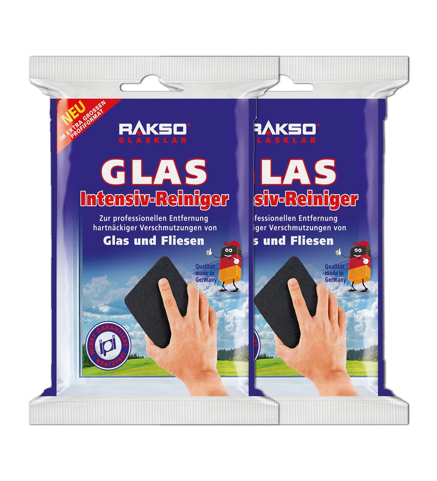 Rakso Glass Intensive Cleaner - 2 Disc Set | Scratch-Free Stainless Steel Wool | Ideal for Glass & Tile Cleaning | 2 Pieces - Buy Online on GoSupps.com
