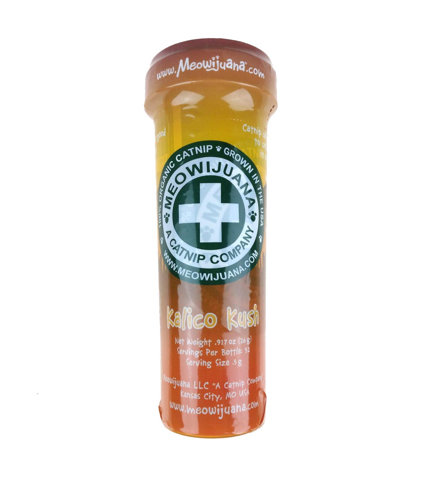 Meowijuana Kalico Kush - Large Bottle - Valerian Root and Catnip Blend - Buy Online on GoSupps.com