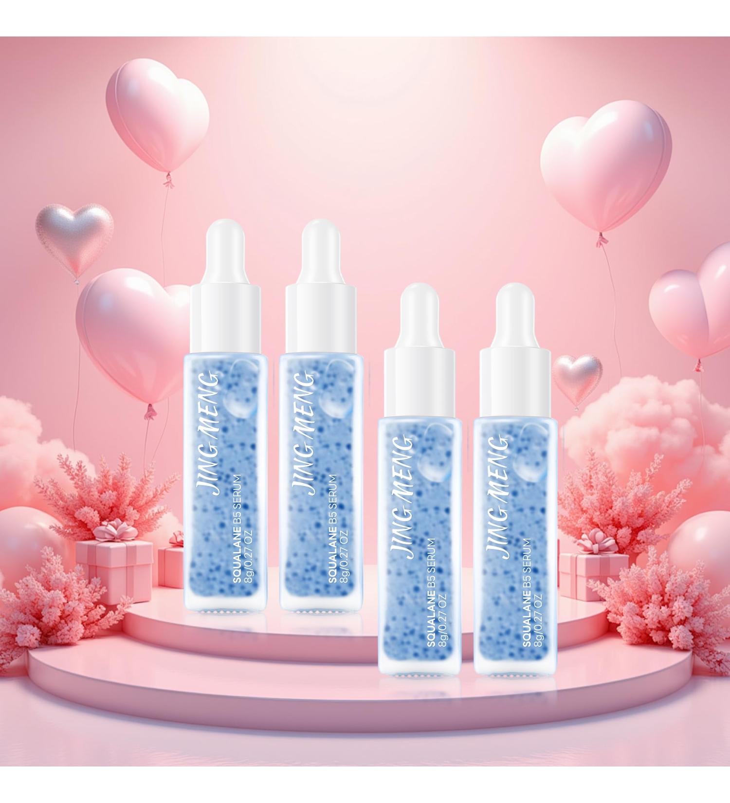 2 PCS JING MENG SQUALANE B5 SERUM Boost Moisture Repair Dry Skin Fortifies skin barrier MAKE THE SKIN APPEAR MORE RADIANT DEEP HYDRATED. CREATE A MORE EVEN-LOOKING SKIN TONE - Buy Online on GoSupps.com