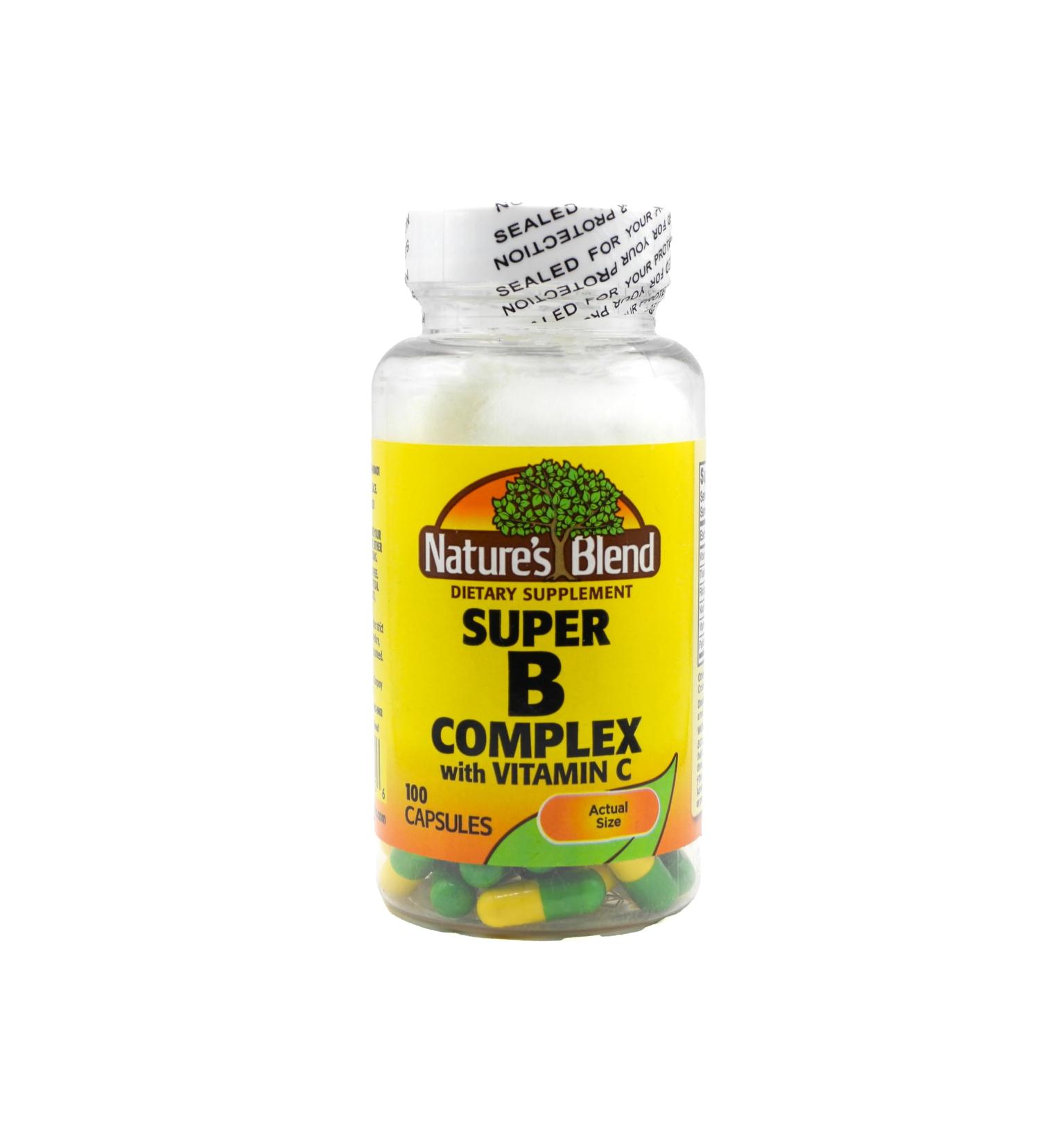 Nature's Blend Super B with C 100 Capsules
