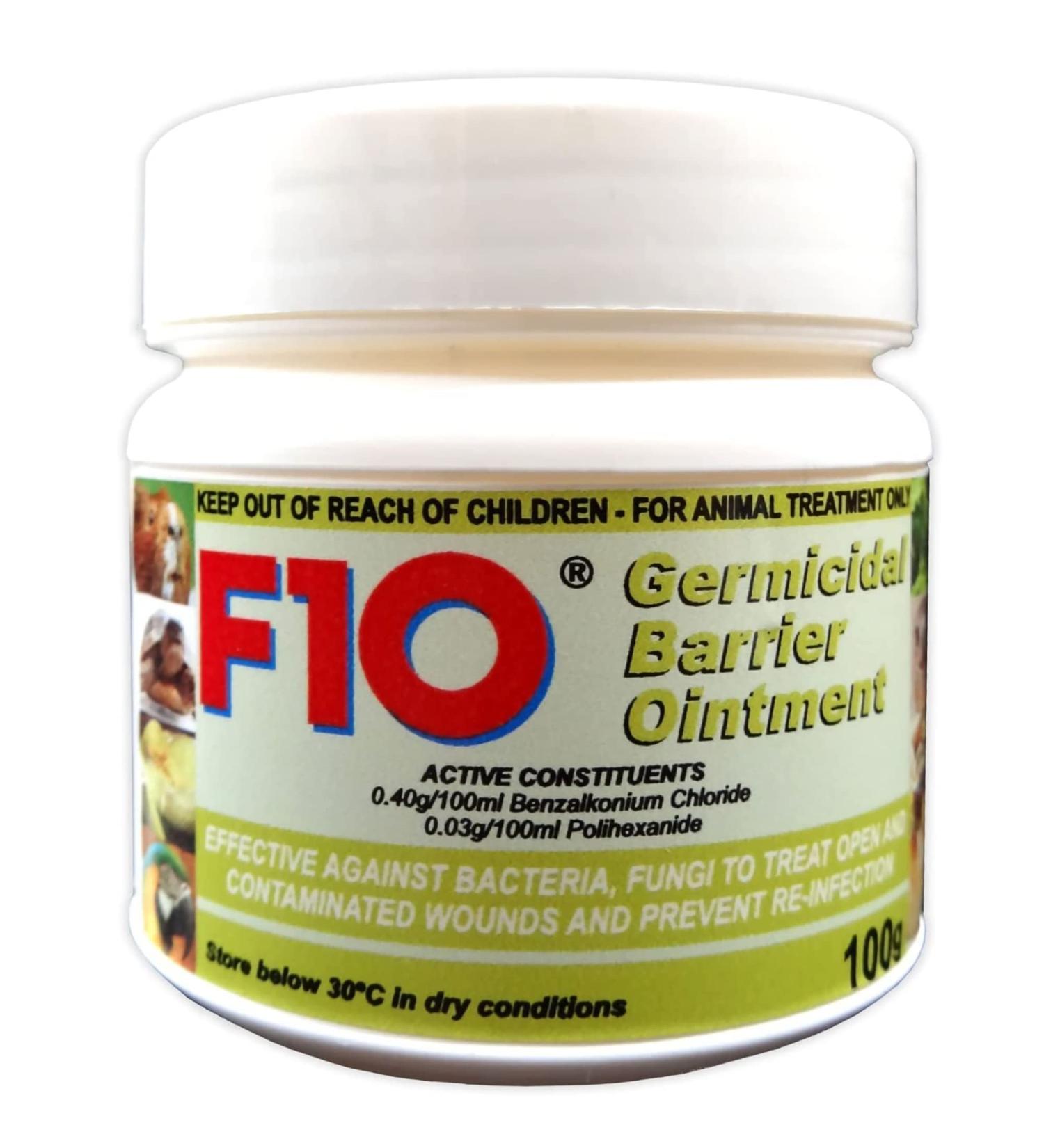 F10 Products Germicidal Barrier Ointment - 100g Pot (x 100g tub)