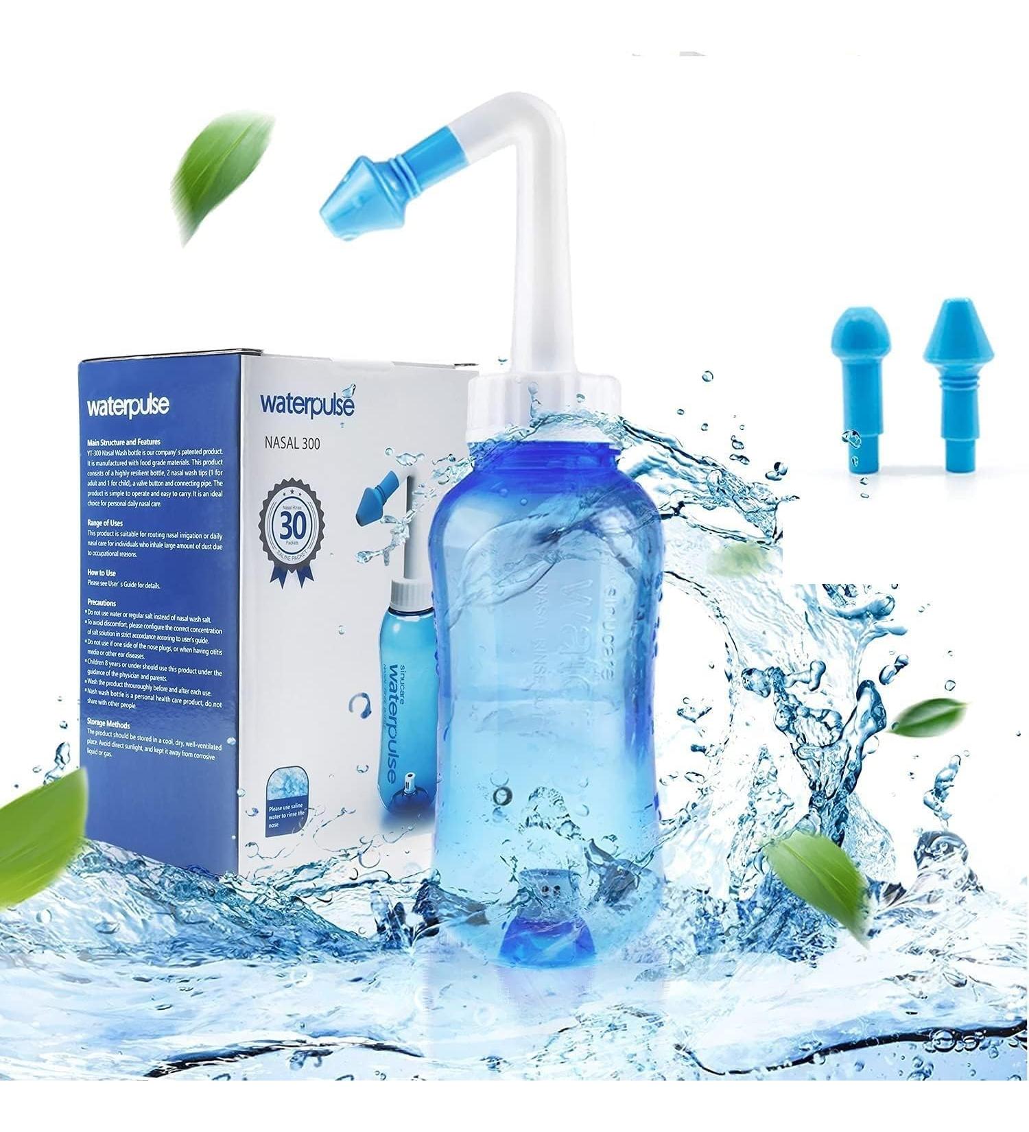 Retail Box 300ml Neti Pot Nasal Wash Nose Cleaner Bottle Irrigator Sinus Rinse for Child/Adult - Buy Online on GoSupps.com