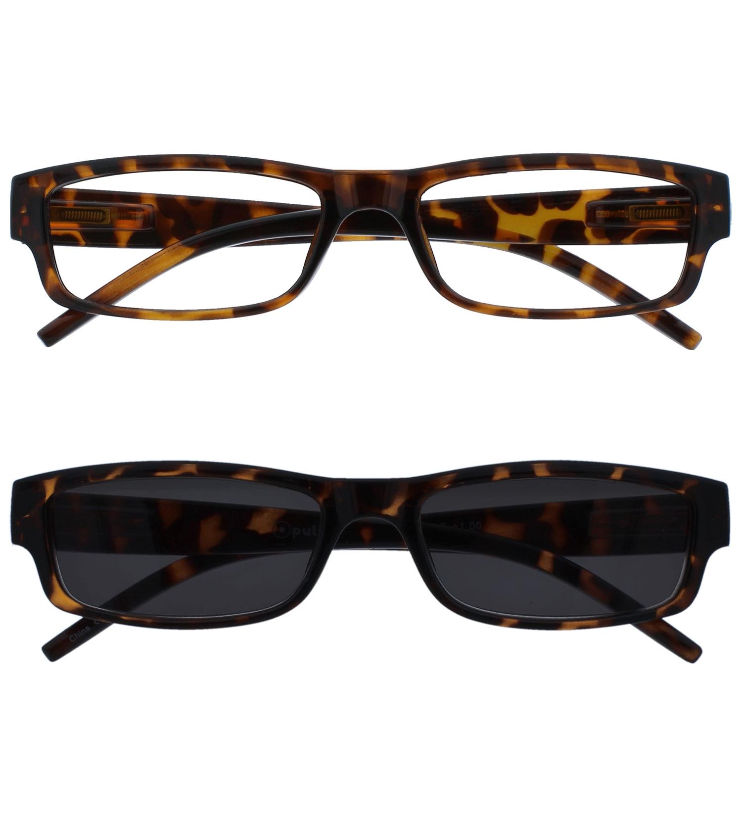 Brown Lightweight UV400 Reading Glasses Twin Pack for Men & Women - RS32-2 +3.00 - Buy Online on GoSupps.com
