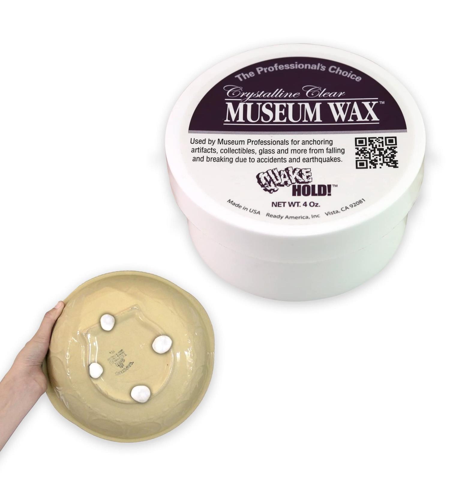 Quake Hold Museum Wax 4 Oz - Clear Crystalline - Ready America - Buy Online on GoSupps.com