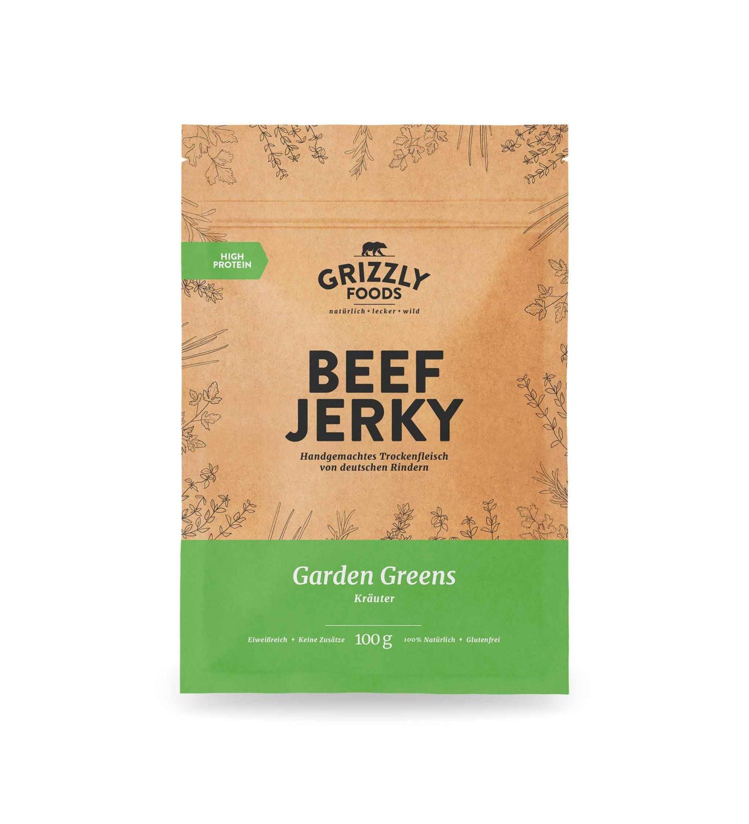 Premium German Beef Jerky Set - 5-Pack of 100g Gourmet Dry Meat - Perfect for Snacks & Gifts - Buy Online on GoSupps.com