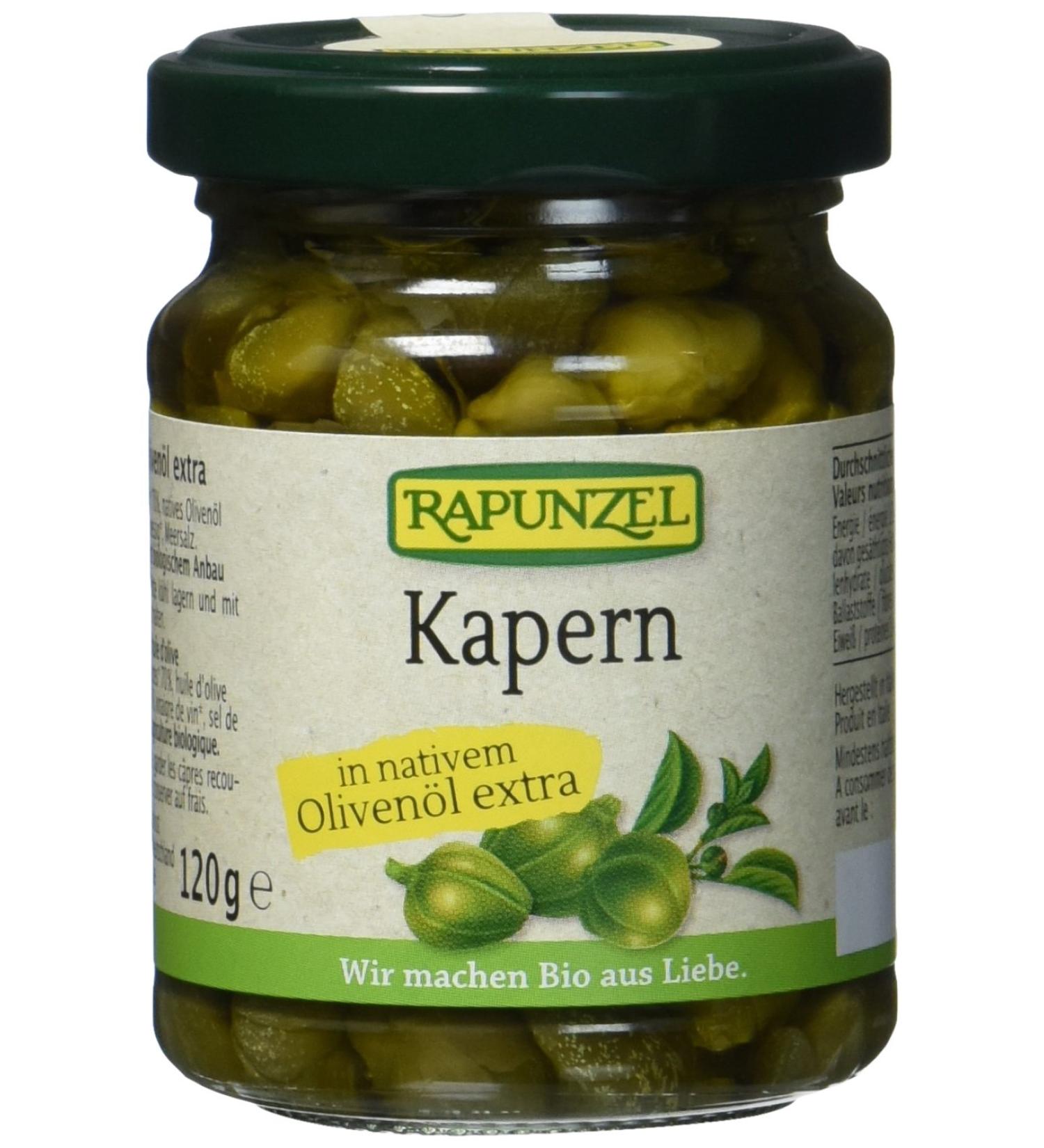 Rapunzel Capers in Olive Oil - Premium 120g | Gourmet International Shipping - Buy Online on GoSupps.com