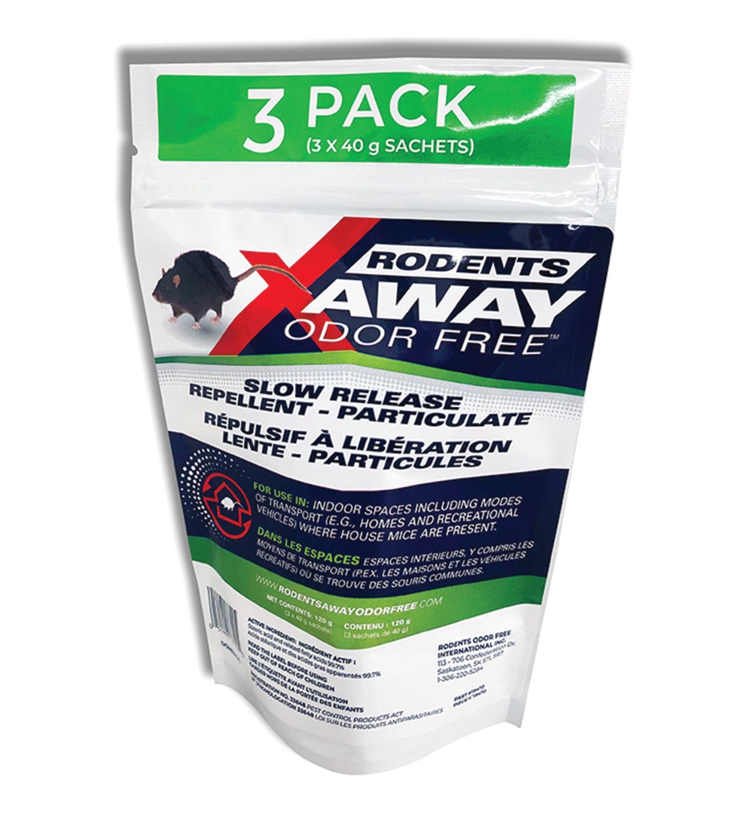 Rodents Away Odor Free 3-Pack Slow Release Mouse Repellent - Buy Online on GoSupps.com