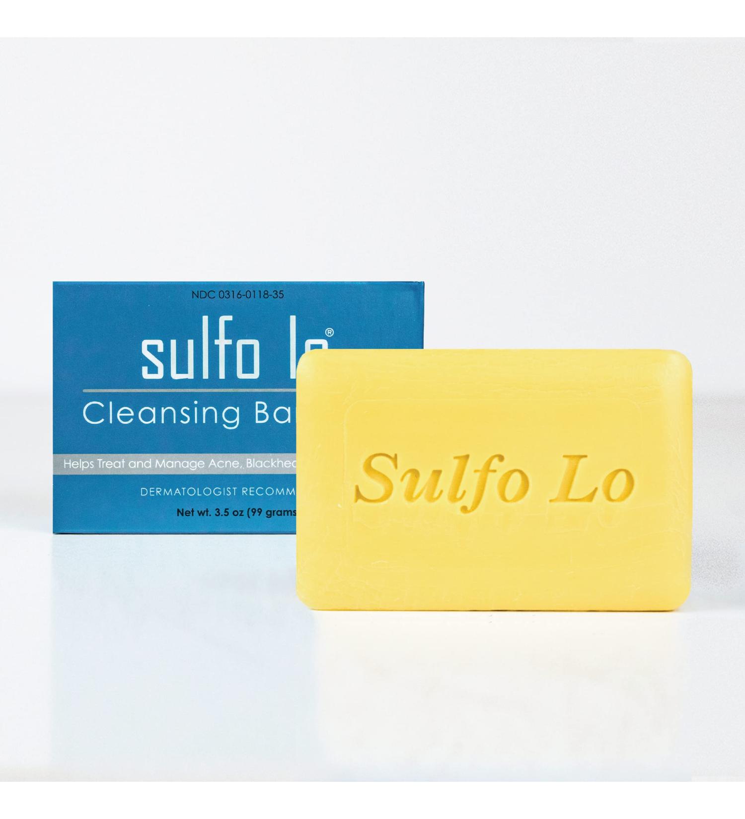Sulfo-Lo Sulfur Cleansing Bar Soap for Face and Body - 3.5 Ounce - Buy Online on GoSupps.com