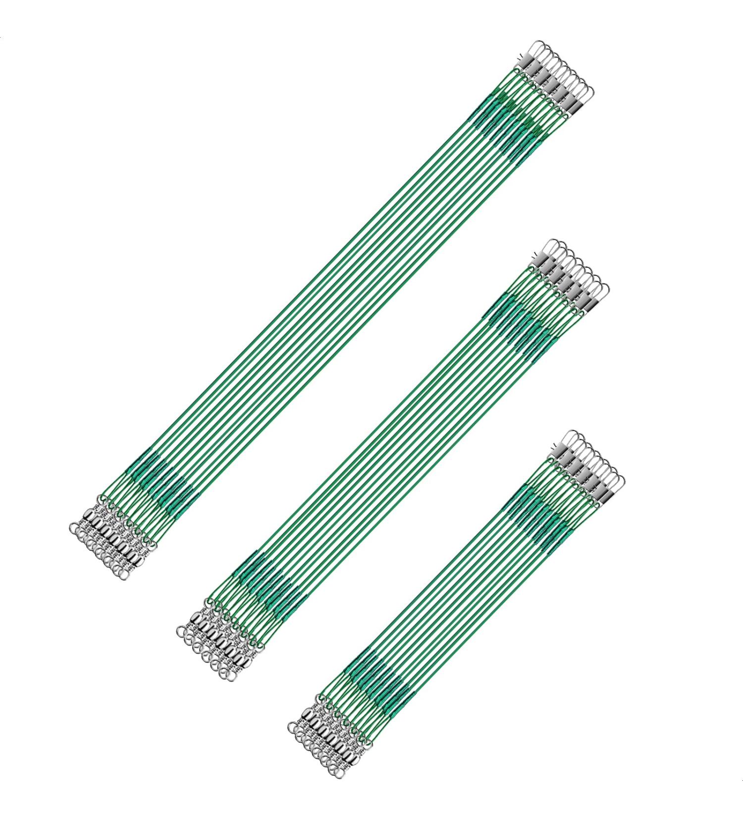 Truscend Fishing Leaders Saltwater Tackle Rig with Swivels Snap - High-Strength Stainless Steel Wire - Fishing Gear Kit for Lures and Hooks - 14KG-60PCS - Buy Online on GoSupps.com