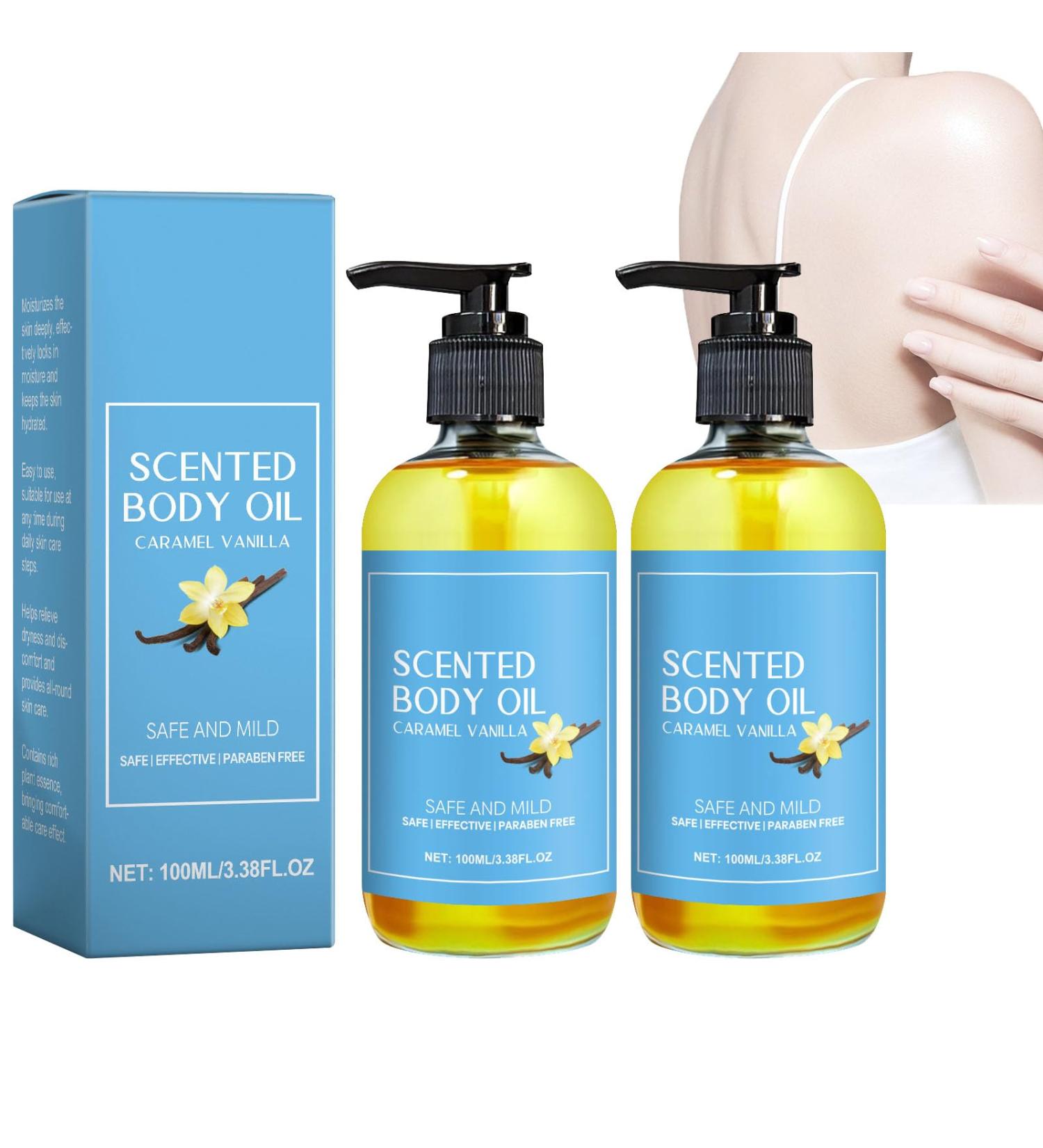 blmcoos Caramel Vanilla Body Oil Vanilla Massage Oil Nourishing Skin Care and Moisturizing Fragrance Soothing Skin Care Massage Sweet Body Fragrance Fast Absorbing Overall Moisturizing 2 - Buy Online on GoSupps.com