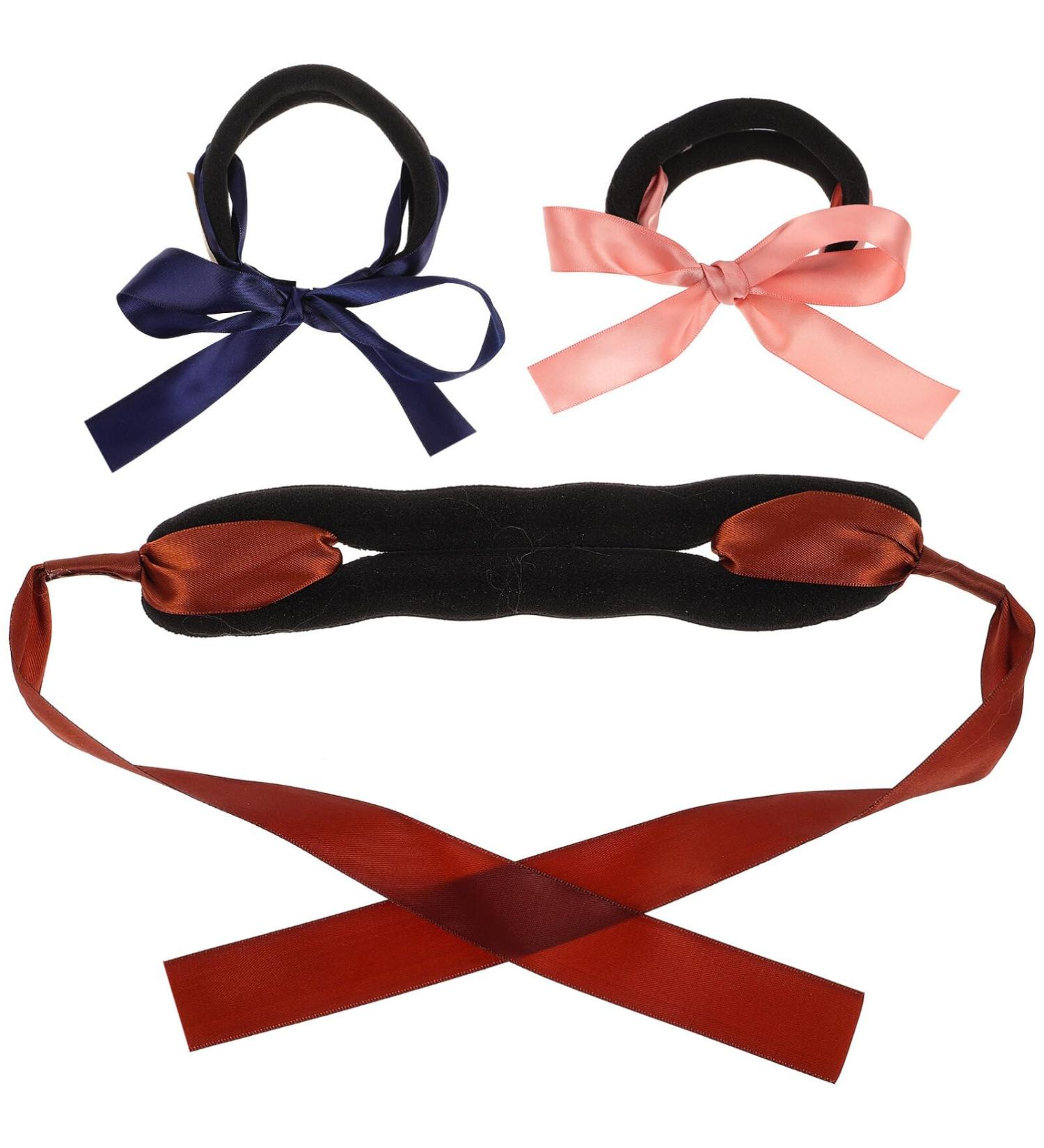 3 Pcs Cloth French Twist Bun Maker | Hair Bun Donut Shaper | Easy Updo Hair Accessories - Buy Online on GoSupps.com