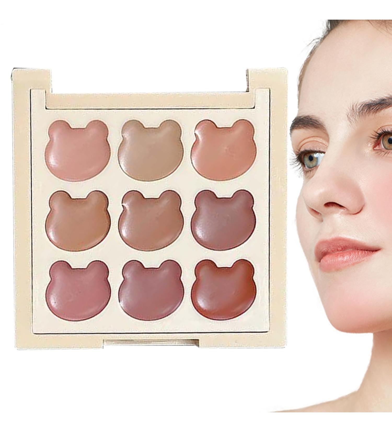 Lip Colour Palette 9 Shades Lipstick Palette Lightweight Velvet Finish Compact Size for Transportation School Appointments & Events - Buy Online on GoSupps.com