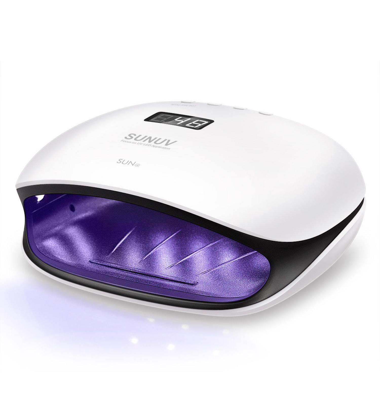 SUNUV 48W UV LED Nail Dryer Lamp for Gel Polish | SUN4 Black | Auto Sensor, Professional Nail Art Tools - Buy Online on GoSupps.com