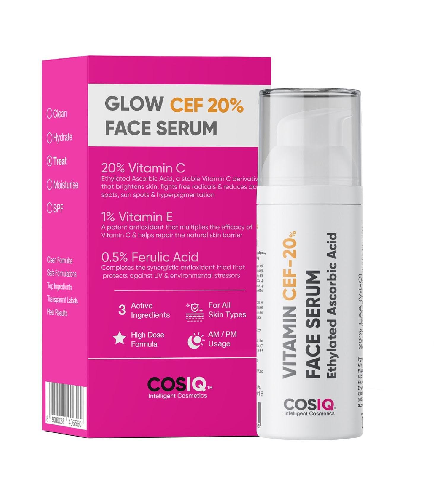 20% Vitamin C Serum 30ml | With Vitamin E & Ferulic Acid | Glowing & Brightening Skin | Anti-Aging Serum. for Wrinkles Fine Lines & Dark Spots | All Skin Types 30ml - Buy Online on GoSupps.com