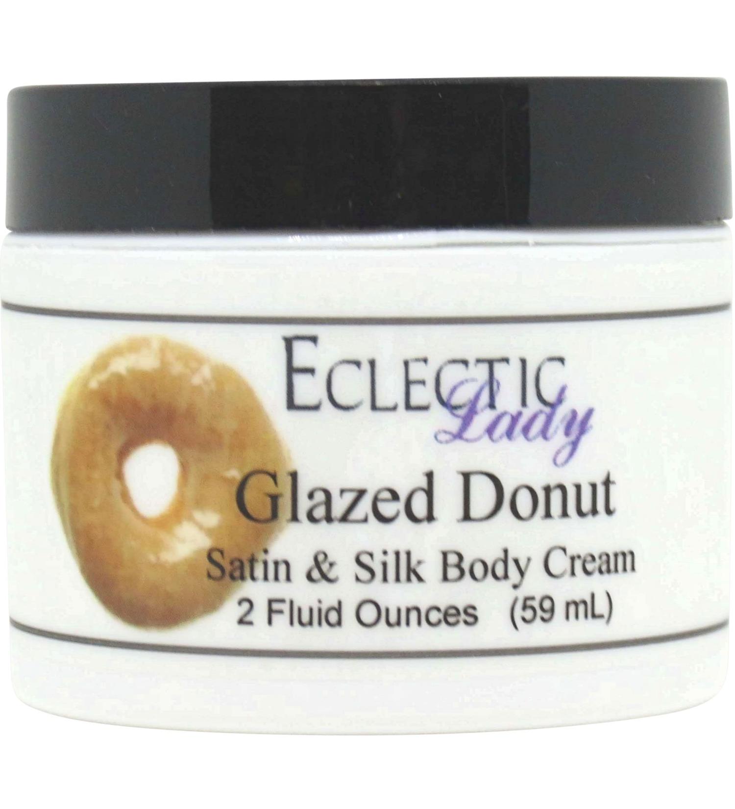 Eclectic Lady Glazed Donut Body Cream - 2 oz Silk & Satin Lotion with Shea Butter Aloe & Vitamin E - Phthalate-Free Handcrafted in the USA - Buy Online on GoSupps.com