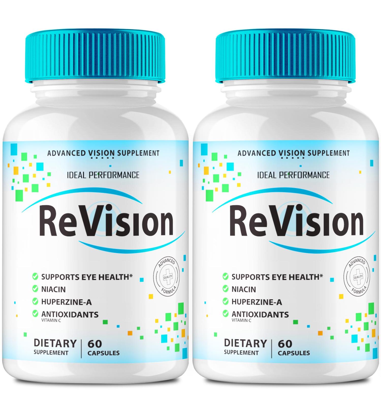 IDEAL PERFORMANCE (2 Pack) Revision Eye Supplement Pills Advanced Vision 2.0 Eye Care Complex Vitamin Capsules Pro (120 Capsules)