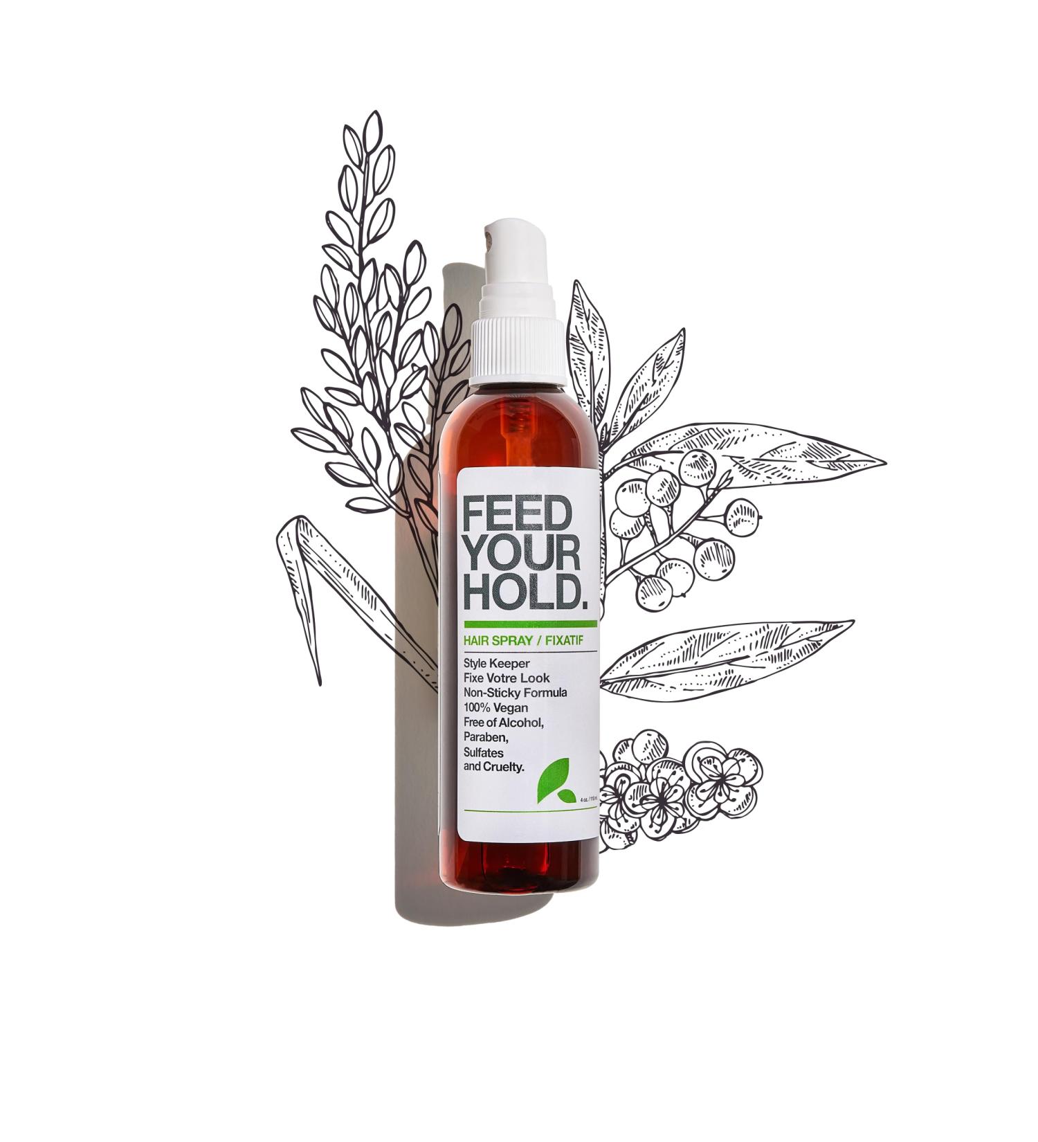 Yarok - Feed Your Hold Hair Spray - Style Volumize & Moisturize - Natural Medium Hold Hair Spray - Non-Sticky Aerosol Free Formula - 100% Vegan - Gluten Sulfate Paraben & Cruelty Free - 4oz 4 Ounce (Pack of 1) - Buy Online on GoSupps.com