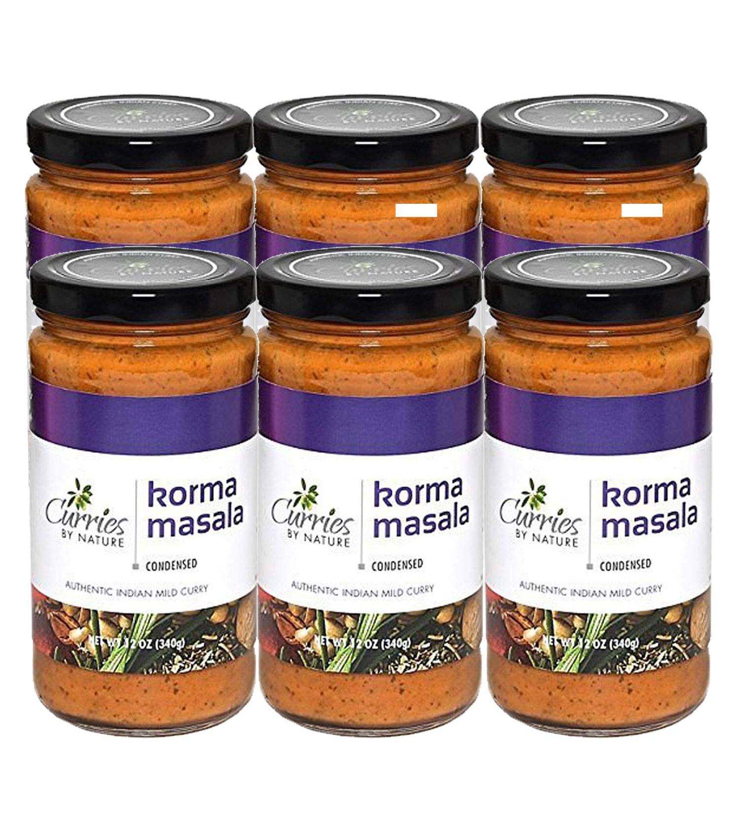 Korma Masala Curry Sauce - Gluten Free, Olive Oil, 12oz 6-Pack | Curries By Nature - Buy Online on GoSupps.com