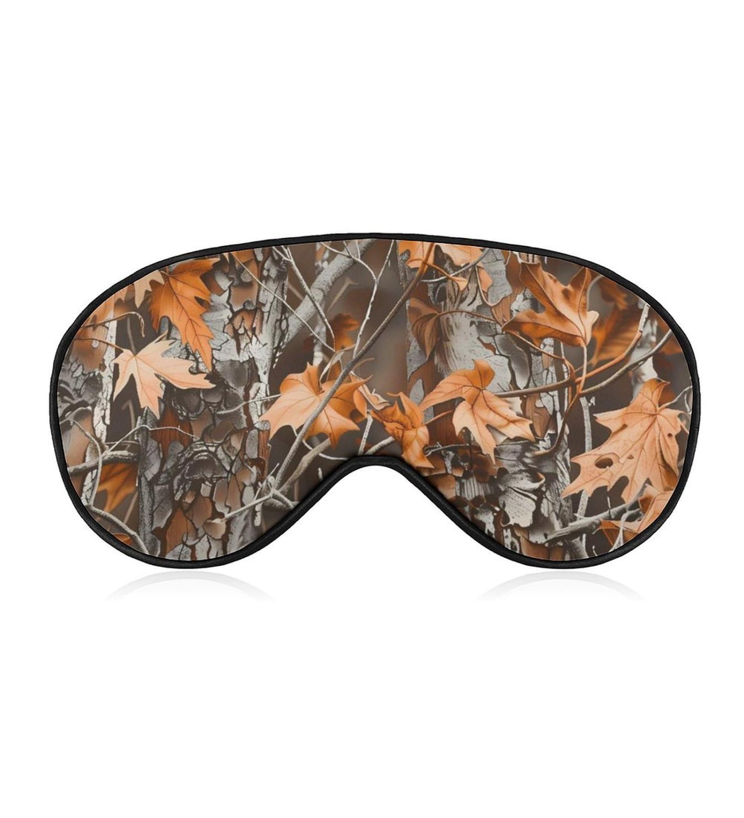 Camouflage Hunting Soft Sleep Mask - Adjustable Eye Cover for Men & Women - Blocks Light & Comfort for Travel - Buy Online on GoSupps.com