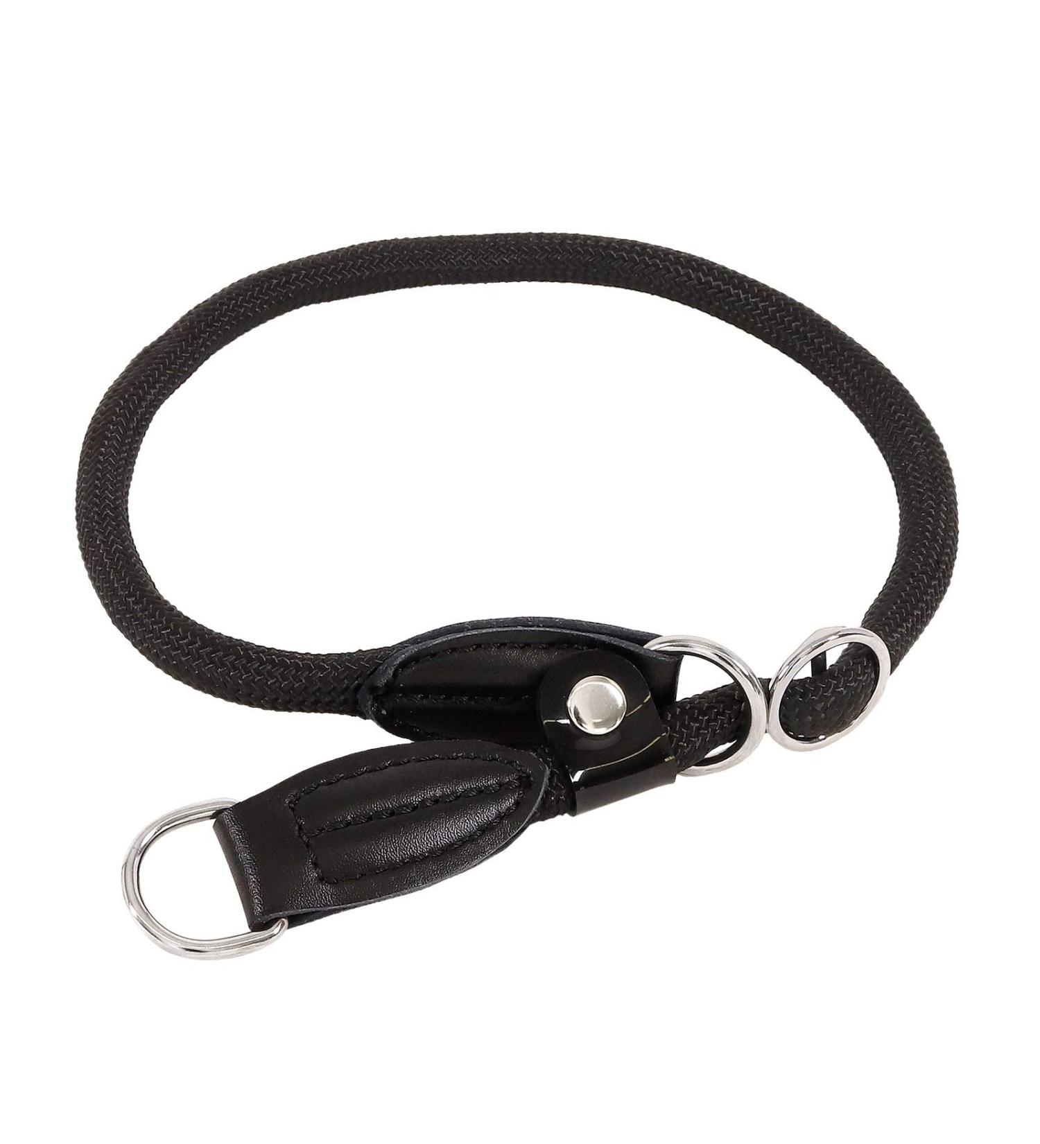Lionto Dog Collar for Retrievers | Training Collar - 30 cm Black (0.8 cm Thickness) | Durable & Comfortable - Buy Online on GoSupps.com