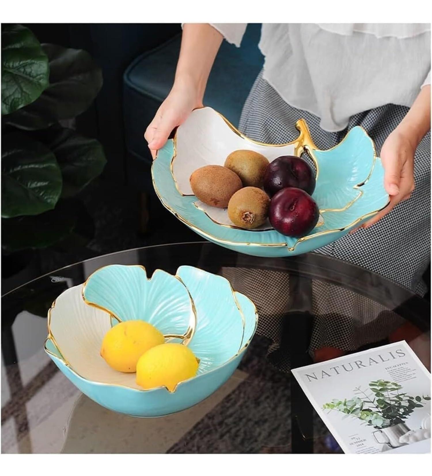 Kitchen Countertop Fruit Rack Fruit Basket Fruit Bowl Fruit Basket Bowl Creative Ceramic Fruit Bowl Fruit Basket Fruit Serving Bowls Stylish Fruit Bowls for Fruit Dessert Snacks Onecolor - Buy Online on GoSupps.com