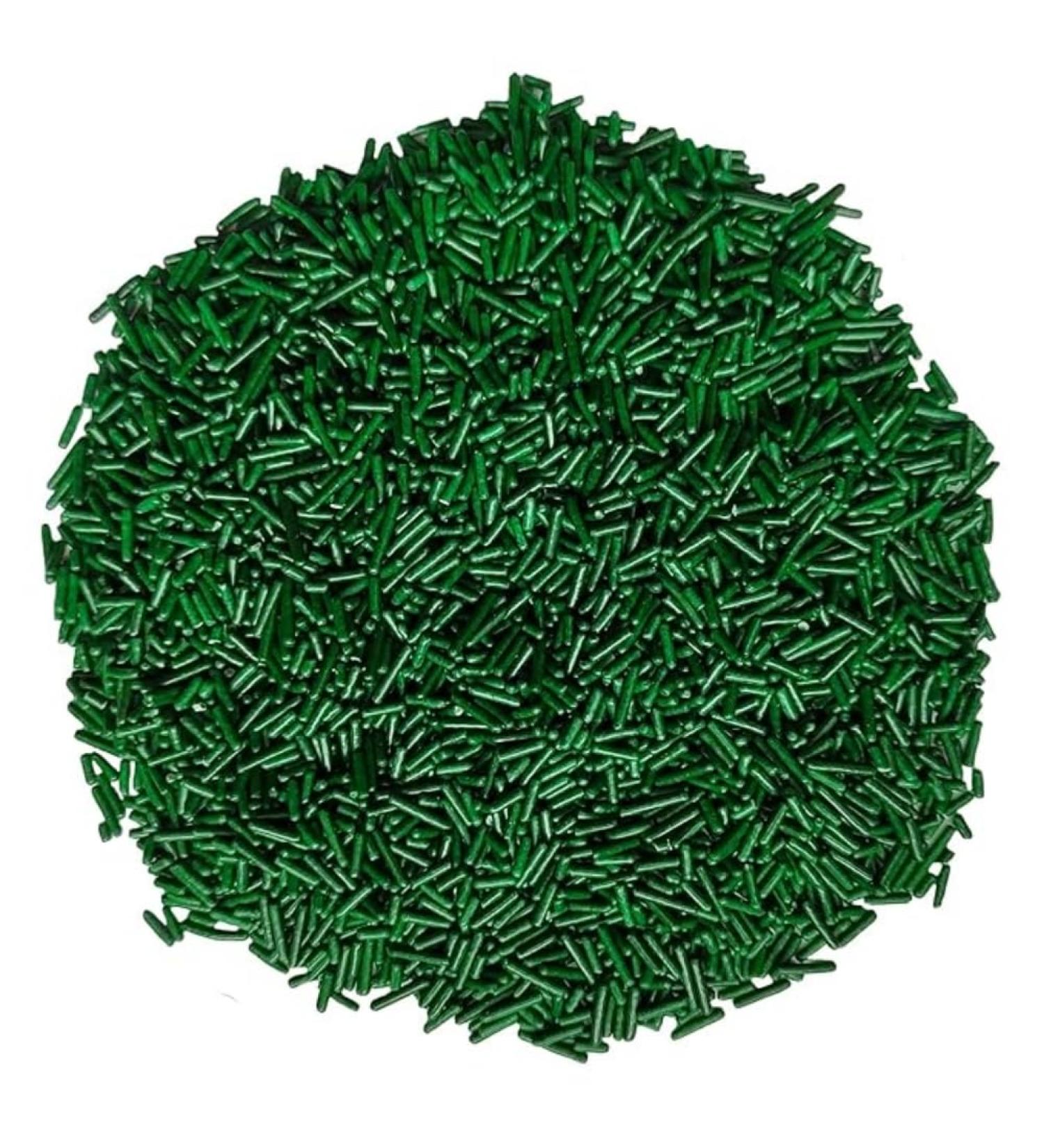 Edible Candy Cake Decoration Green Jimmies Sprinkles 78g Valentine's Day Birthday Halloween Thanksgiving Christmas Party Team Dinner Cake Biscuit Ice Cream topper Dessert Sprinkles - Buy Online on GoSupps.com