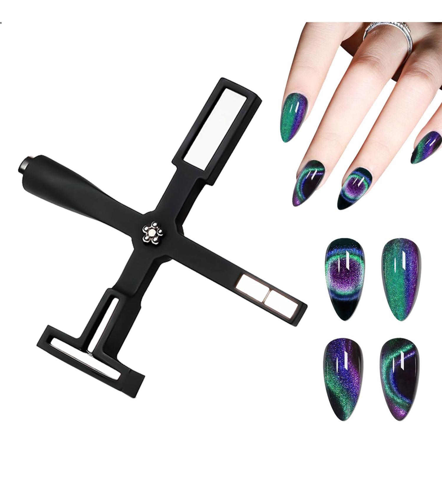Goiern 5 in 1 Nail Magnet Tool - Magnetic Pencil for Cat Eye Gel & Nail Art | DIY Magic 3D Magnet Stick Set - Buy Online on GoSupps.com
