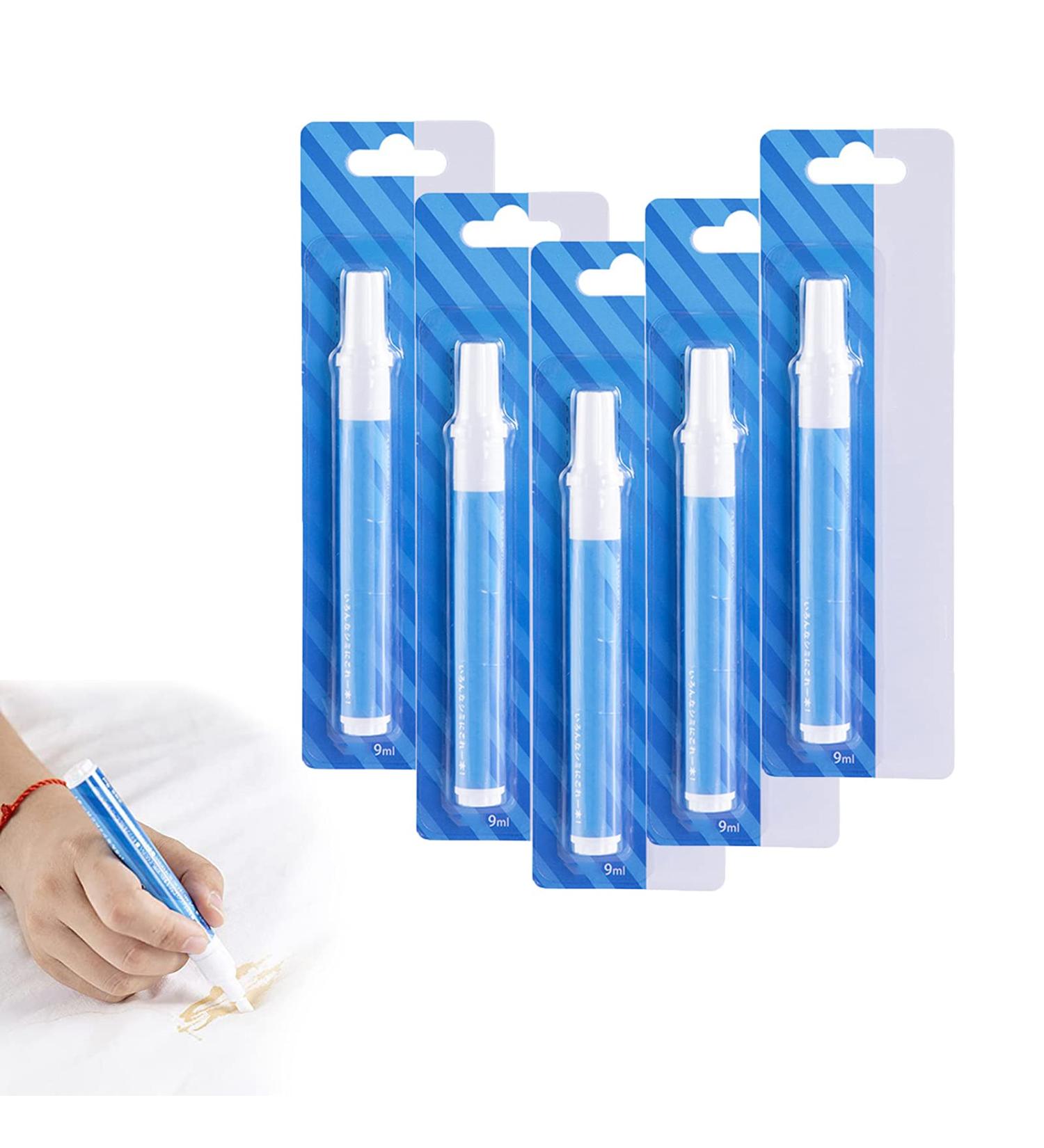 5Pcs Portable Clothes Decontamination Pen Clothes Stain Remover No-wash Instant Stain Remover Pen Emergency Decontamination Cleaning Stick - Buy Online on GoSupps.com