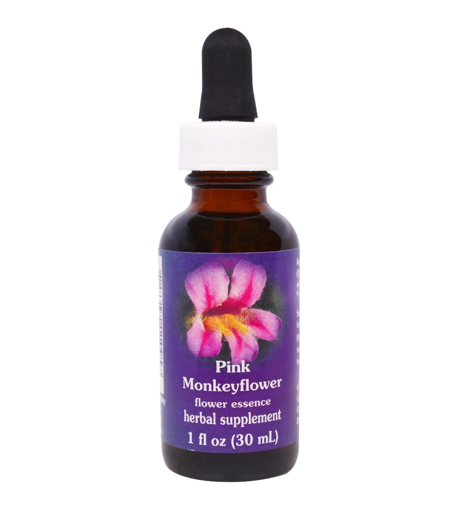 FLOWER ESSENCE SERVICES Pink Monkeyflower Dropper - 1 oz