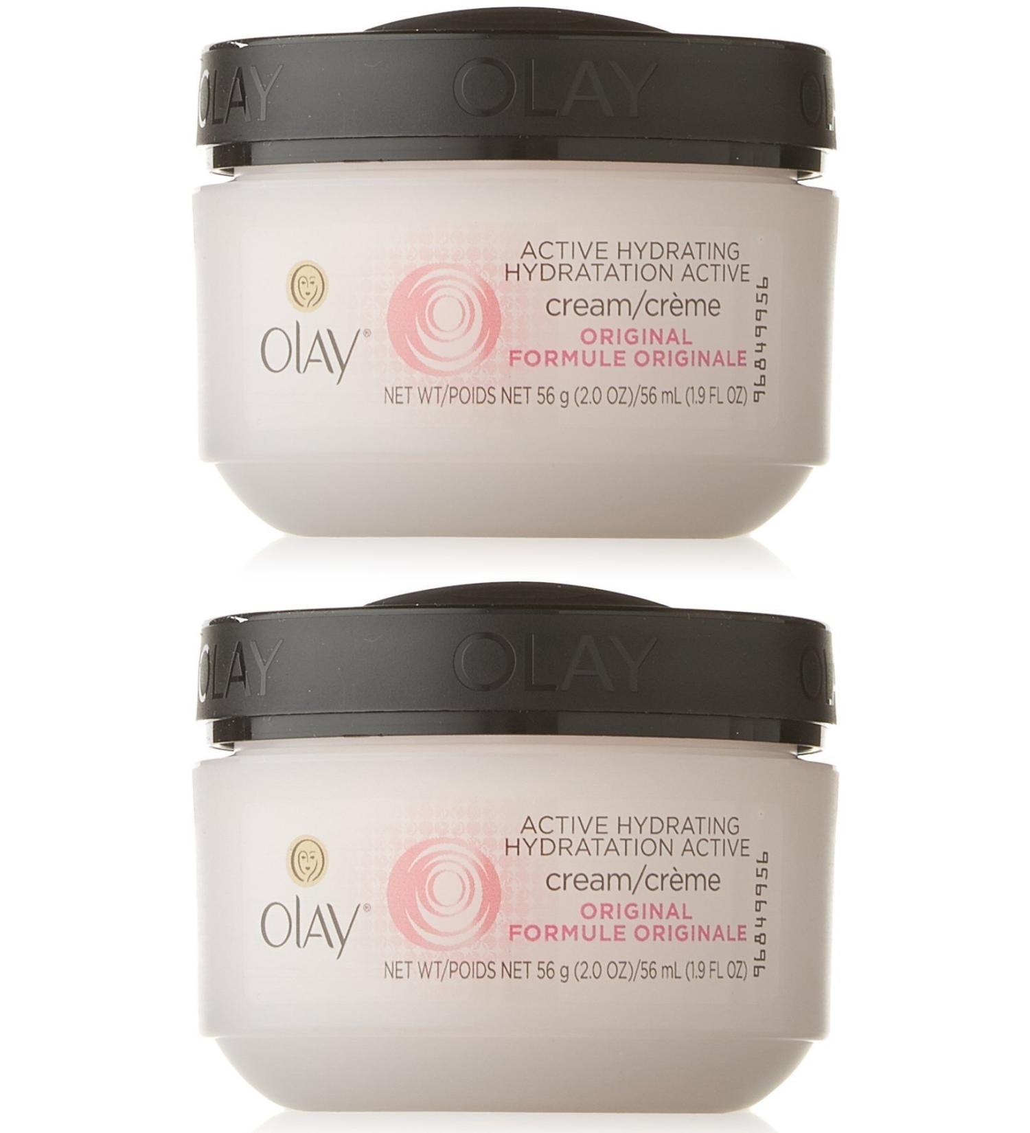 Olay Active Hydrating Cream 2 Ounce (Pack of 2) - Hydrating Moisturizer for Smooth Skin - Buy Online on GoSupps.com