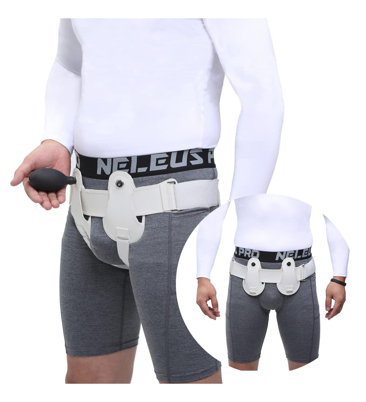Buy Inflated Hernia Belt for Men & Women - Adjustable Inguinal Hernia Support Truss with Removable Cushion | Comfort & Quality (Large - Buy Online on GoSupps.com
