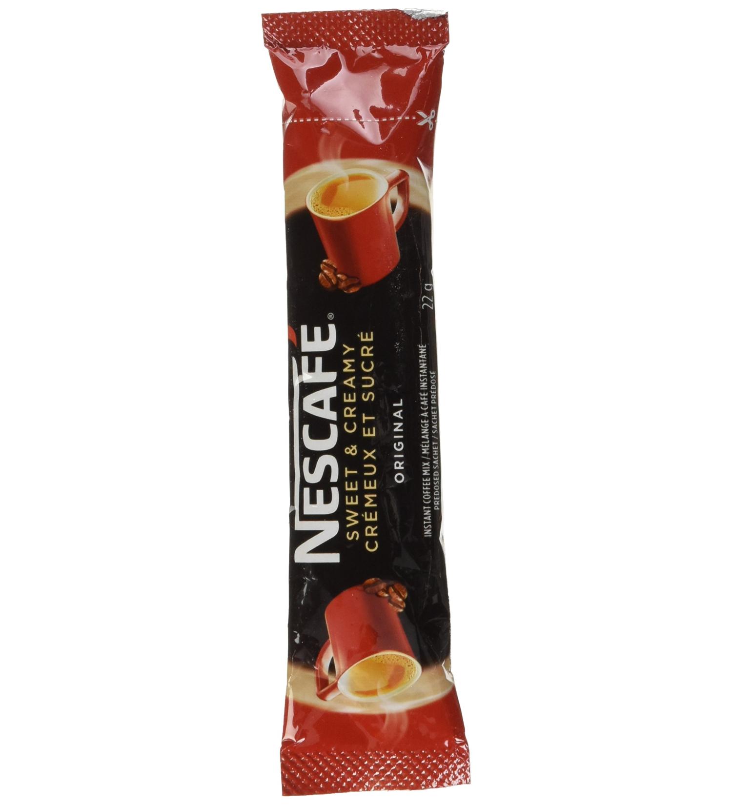 NESCAF Sweet & Creamy Original Instant Coffee Sachets 18x22g (18 Cups) - Buy Online on GoSupps.com