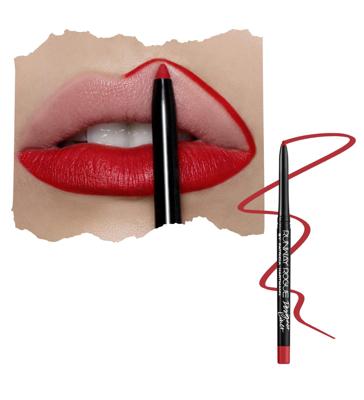Runway Rogue Matte True Red Lip Liner with Sharpener - Statement Piece - Buy Online on GoSupps.com